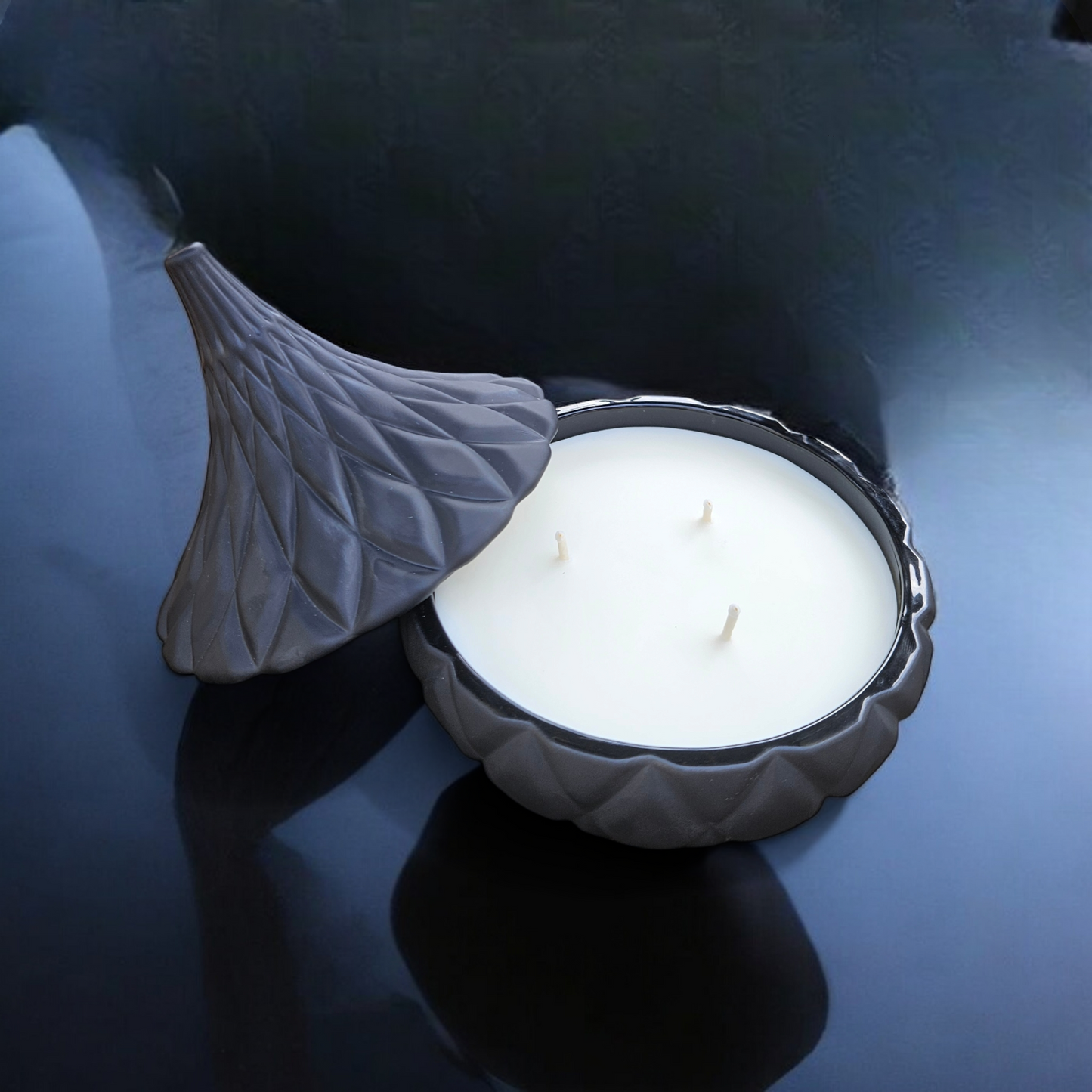 Teardrop Candle : Noir