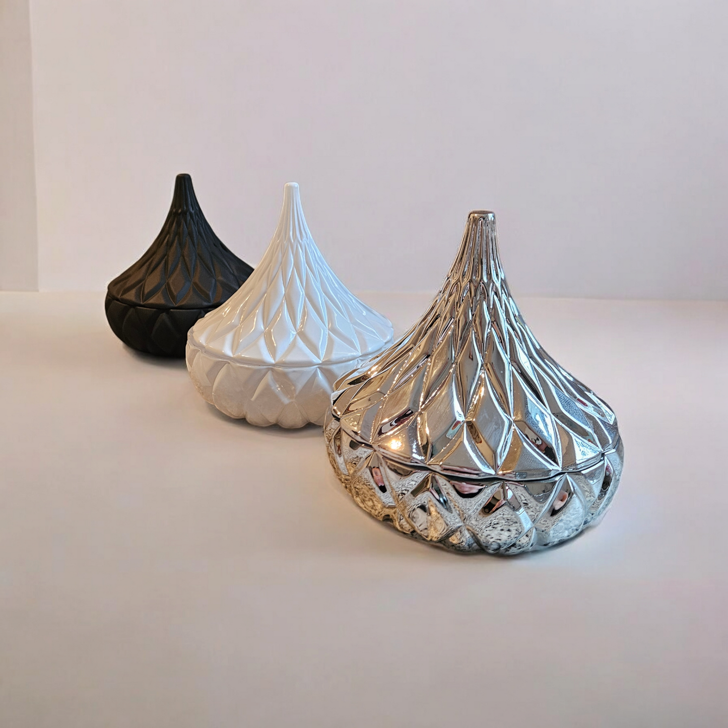 Teardrop Candle : Noir